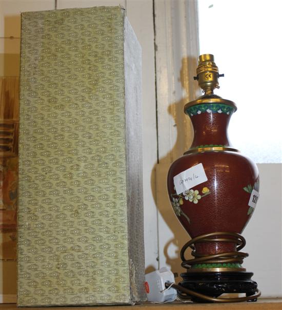 Cloisonne lamp